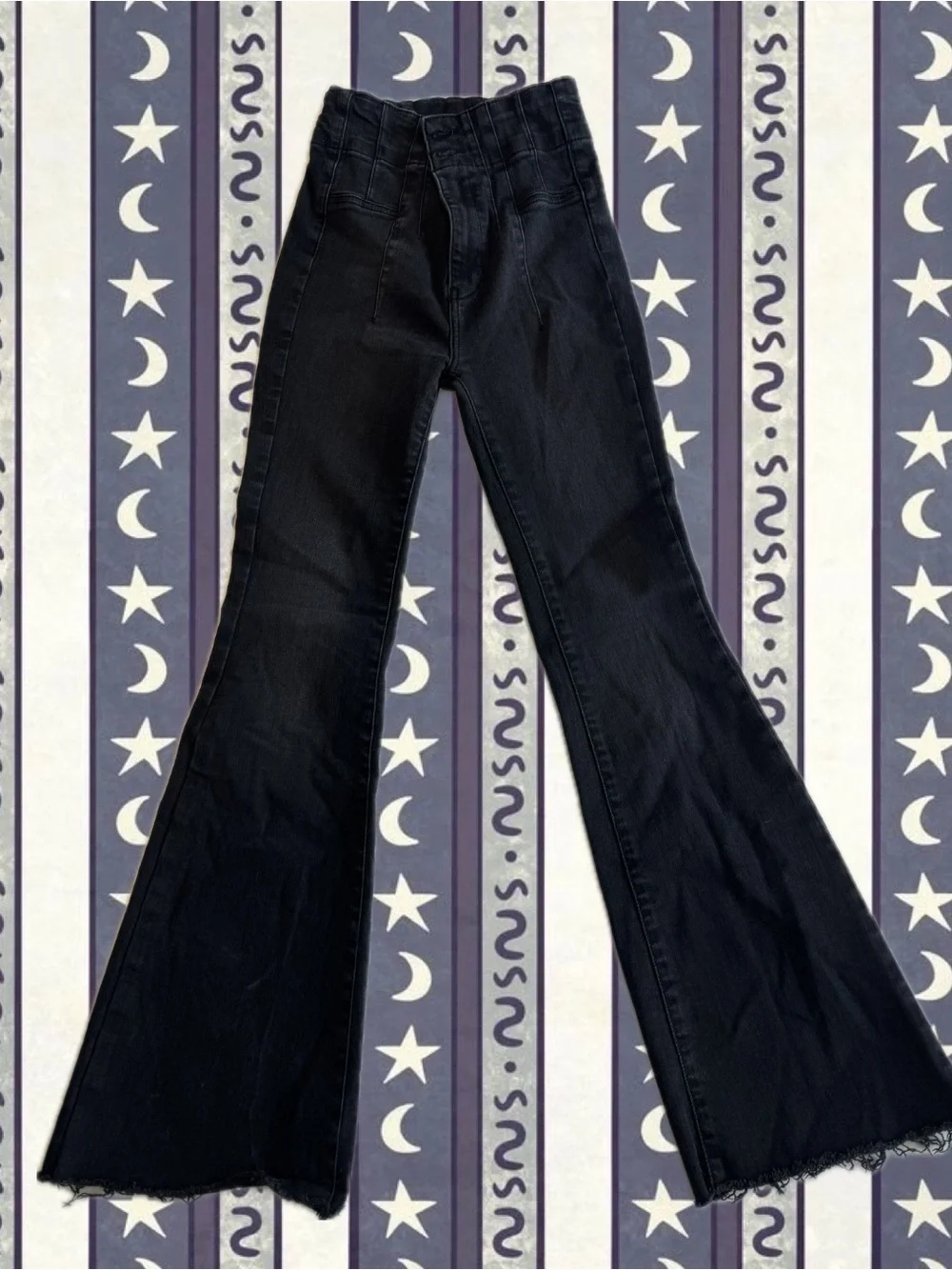 Free People Black Flare Jeans